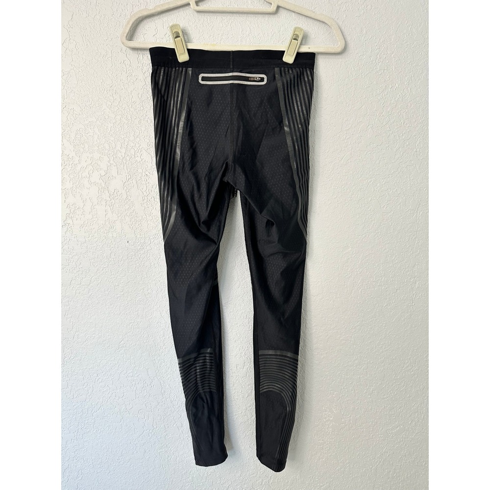 Nike Dri-FIT‎ Running Women's Black Athletic Leggings Striped Size small